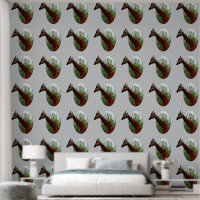 "Tropical Grace: Giraffe Popout Art with Hibiscus