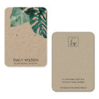 TROPICAL GREEN MOSTERA FAUNA STUD EARRING DISPLAY