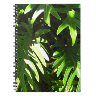 Tropical green notebook