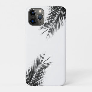 Tropical Green Palm Frond on Light Blue iPhone 11 Pro Case