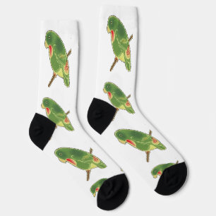 Tropical Green Parakeet Thunder_Cove Socks