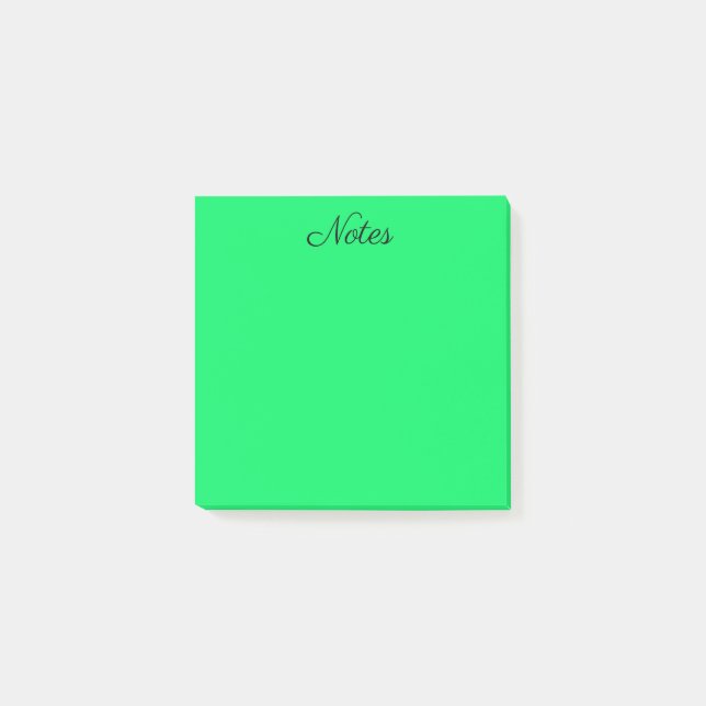 Tropical Green Post-it Notes (Front)