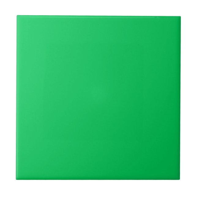 Tropical Green Solid Colour | Classic | Elegant Tile (Front)