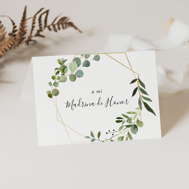 Tropical Green Spanish Bridal Party Thank You (Creator Uploaded)