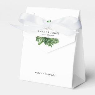 Tropical Greenery Foliage Favour Box