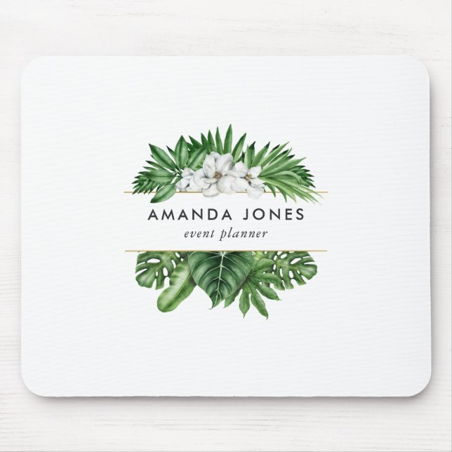 Tropical Greenery Foliage Mouse Mat (Front)