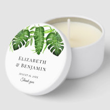 Tropical Greenery Wedding Custom Botanical Elegant