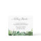 Tropical Greenery Wedding Details Card