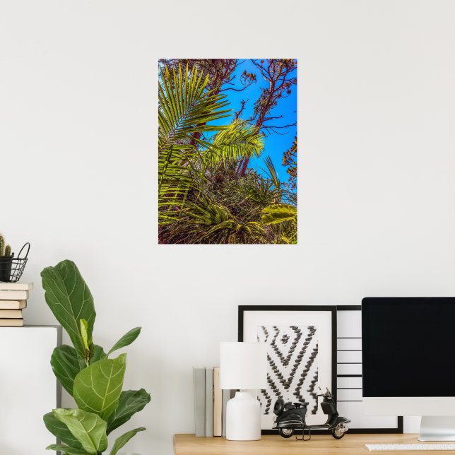 Tropical Greens and Blue Sky  Poster (Home Office)