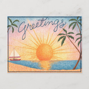 Tropical Greetings - Postcard