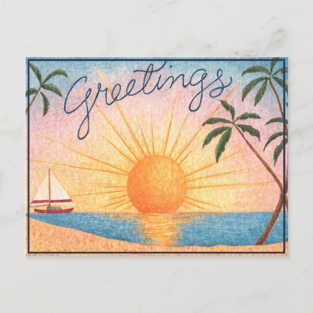 Tropical Greetings - Postcard (Front)