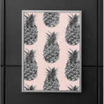 Tropical Grey & Pink Pineapple Seamless Pattern  Poster<br><div class="desc">Tropical Grey & Pink Pineapple Seamless Pattern</div>