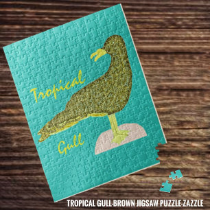 Tropical Gull-Brown Jigsaw Puzzle
