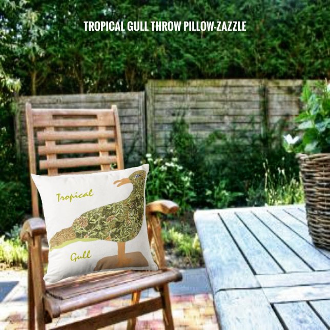 Tropical Gull Cushion (Creator Uploaded)