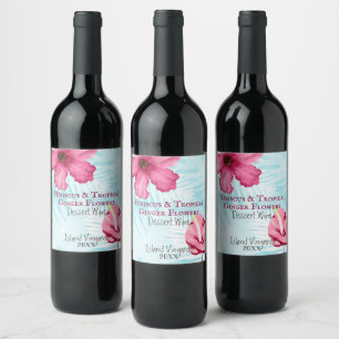 Tropical Gumdrop & Hibiscus Label