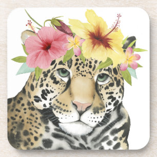 Tropical Halo Sweet Cheetah Coaster