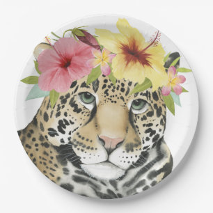 Tropical Halo   Sweet Cheetah Paper Plate