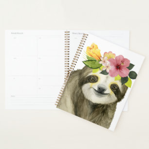 Tropical Halo Sweet Sloth Planner