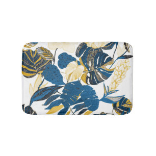 Tropical Hand Drawn: Creative Seamless Pattern Bath Mat