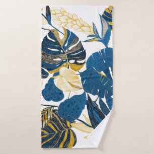 Tropical Hand Drawn: Creative Seamless Pattern Bath Towel