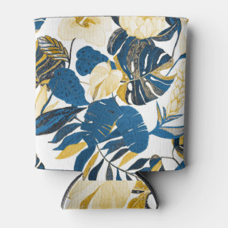 Tropical Hand Drawn: Creative Seamless Pattern Can Cooler