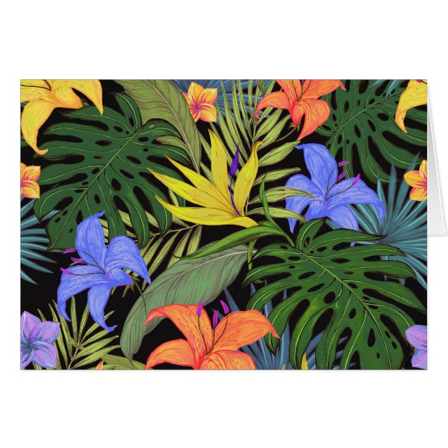 Tropical Hawaii Aloha Flower Graphic (Front Horizontal)