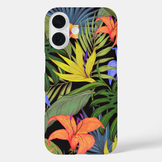 Tropical Hawaii Aloha Flower Graphic Case-Mate iPhone Case (Back)
