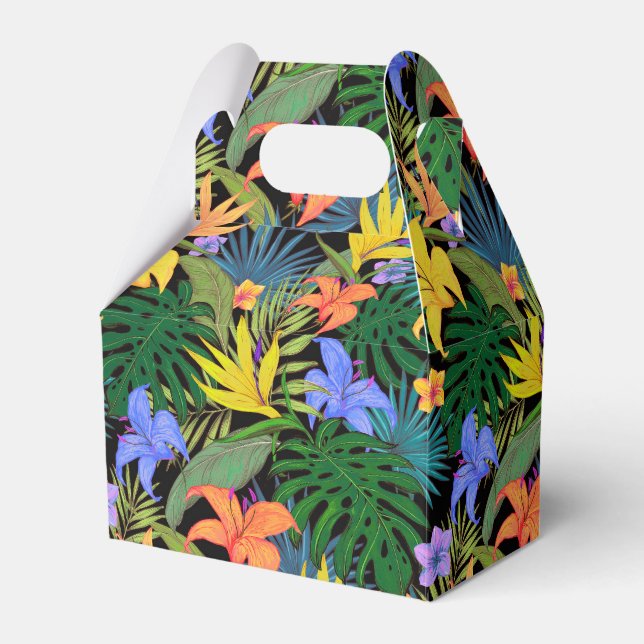 Tropical Hawaii Aloha Flower Graphic Favour Box (Front Side)