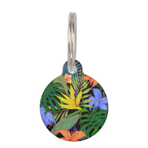 Tropical Hawaii Aloha Flower Graphic Pet Tag