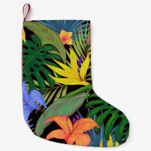 Tropical Hawaii Aloha Flower Graphic Small Christmas Stocking