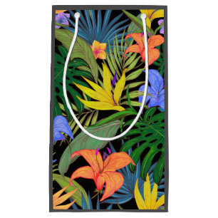 Tropical Hawaii Aloha Flower Graphic Small Gift Bag