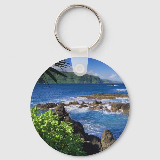 Tropical Hawaii Keychain (Front)