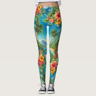 Tropical Hawaii Leggings