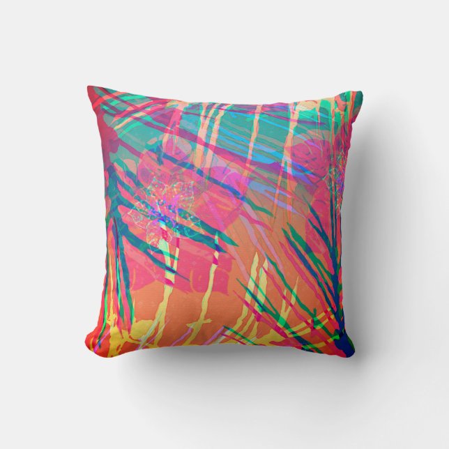 Tropical Hawaii Pattern Cushion (Front)