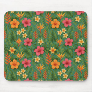 Tropical/Hawaii patterned floral Mouse Mat