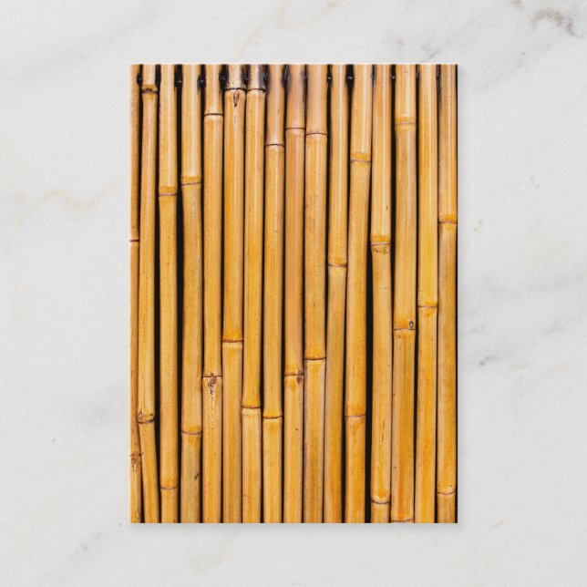 Tropical Hawaiian Bamboo Background Template Business Card (Front)