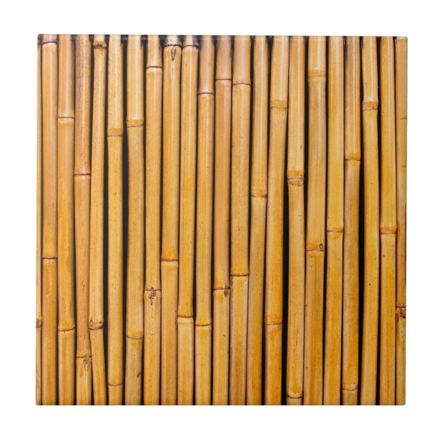 Tropical Hawaiian Bamboo Background Template Tile (Front)