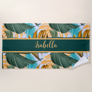 Tropical Hawaiian Beach Towel
