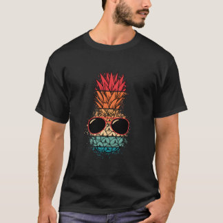 Tropical Hawaiian Eapple Sunglasses Aloha Hawaii T-Shirt