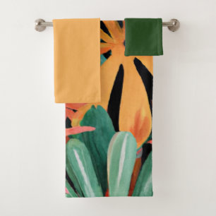 tropical/Hawaiian/floral/flower Bath Towel Set