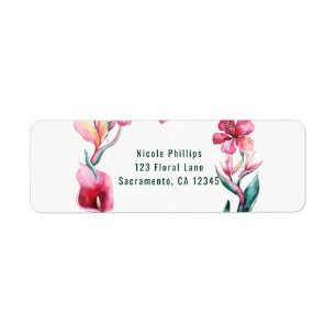 Tropical Hawaiian Flowers Elegant Wedding Party