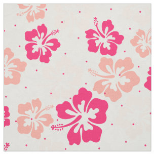 Tropical Hawaiian Hibiscus floral pattern Fabric