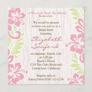 Tropical Hawaiian Invitation