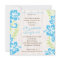Tropical Hawaiian Invitation Turquoise
