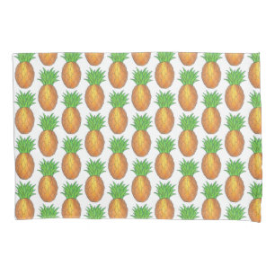 Tropical Hawaiian Island Pineapple Beach Print Pillowcase