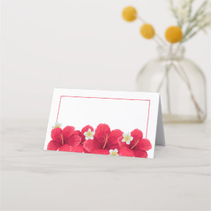 Tropical Hawaiian Luau Place Cards