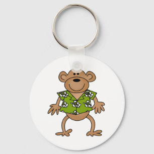 Tropical Hawaiian Monkey Key Ring