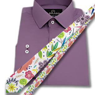 Tropical Hawaiian pattern Tie