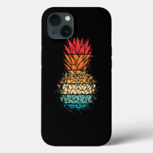 Tropical Hawaiian Pineapple Aloha Retro Vintage Ha iPhone 13 Case