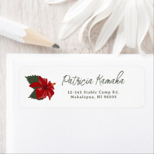 Tropical Hawaiian Red Hibiscus Flower Custom